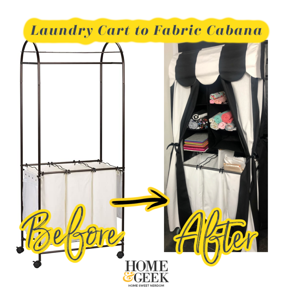 Laundry Cart to Fabric Storage Cabana